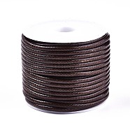 Waxed Polyester Cords, for Jewelry Making, Coconut Brown, 2mm, about 10m/roll(X-YC-Q006-2.0mm-11)