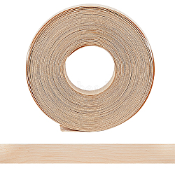 Wood Flat Sealing Strip, Pressure Sensitive Adhesive, for Door Gap, Window Gap, Sound and Light Innsulation, Blanched Almond, 22mm, 15m/roll(AJEW-WH0270-246B-01)