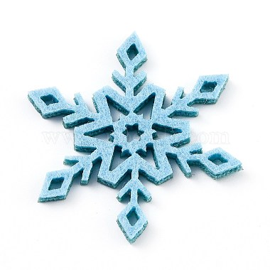 Flocon de neige feutre tissu noël thème décorer(DIY-H111-A09)-2