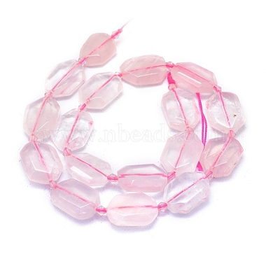 Chapelets de perles en quartz rose naturel(G-L552P-03)-3