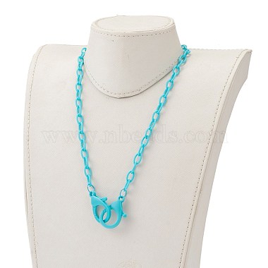 Personalized ABS Plastic Cable Chain Necklaces(NJEW-JN03310-08)-4