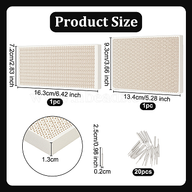 Quartz Honeycomb Ceramic Soldering Boards(AJEW-OC0005-53C)-2