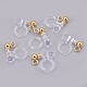Stainless Steel Clip On Earring Findings(X-STAS-P207-02G)-1