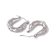 Boucles d'oreilles créoles épaisses en acier inoxydable anti-ternissement 304 pour femmes(EJEW-E199-11P)-2