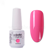 8ml Special Nail Gel, for Nail Art Stamping Print, Varnish Manicure Starter Kit, Hot Pink, Bottle: 25x66mm(MRMJ-P006-H025)