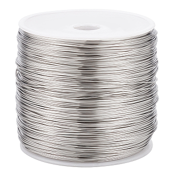 304 Stainless Steel Wire, Round, Stainless Steel Color, 22 Gauge, 0.6mm, about 459.32 Feet(140m)/Roll