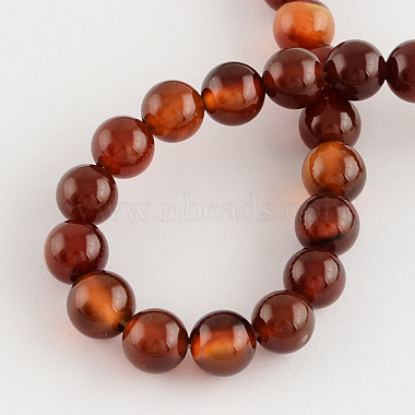Chapelets de perles rondes en agate naturelle(G-R197-10mm)-2