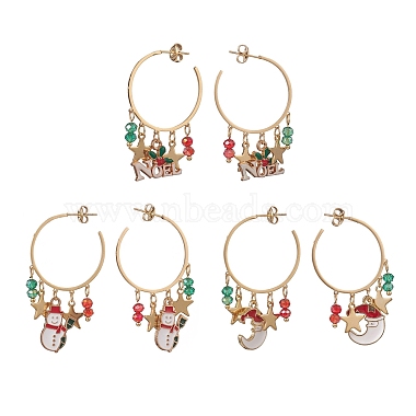 Mixed Color Mixed Shapes Alloy Stud Earrings