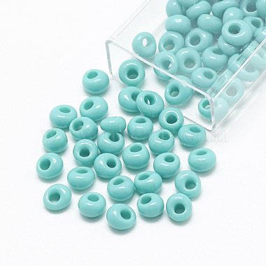 6mm Turquoise Glass Beads