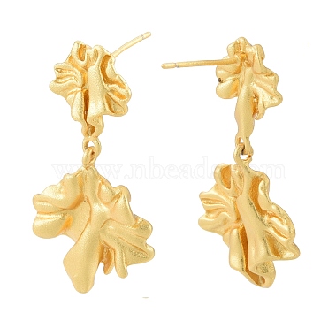 Tree Brass Stud Earrings