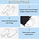 4Pcs 2 Styles Egg Shaped 201 Stainless Steel Grooved Hinged Bangles(STAS-UN0048-69)-5