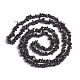 Natural Black Spinel Chips Beads Strands(X-G-D0002-A17)-2