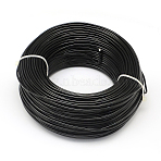 Anodized Aluminum Wire, Bendable Metal Craft Wire, Flexible Craft Wire, for Beading Jewelry Craft Making, Black, 10 Gauge, 2.5mm, 35m/500g(114.8 Feet/500g)(AW-S001-2.5mm-10)