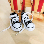 Cloth Doll Canvas Shoes, Sneaker for BJD Dolls Accessories, Black, 55x29x40.5mm(DOLL-PW0001-266C)
