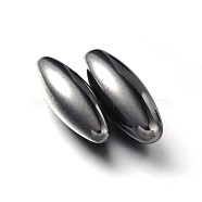 Magnetic Synthetic Hematite Oval Beads, No Hole, 35.5~37x12.5~13.5mm(G-P079-07A)