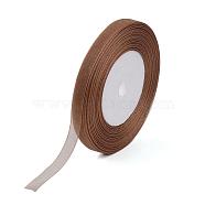 Organza Ribbon, Sienna, 3/8 inch(10mm), 50yards/roll(45.72m/roll), 10rolls/group, 500yards/group(457.2m/group)(RS10mmY-072)