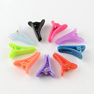 Plastic Alligator Hair Clip Findings, Mixed Color, 29x8mm(X-PHAR-R173-M)