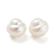 ABS Plastic Imitation Pearl Bead, White, 10x9mm, Hole: 1.4mm(KY-K014-17)