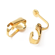 304 Stainless Steel Clip-on Earring Findings, Golden, 16x7.5x10mm(STAS-E163-67G)