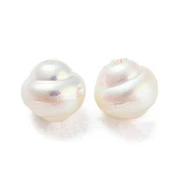 ABS Plastic Imitation Pearl Bead, White, 10x9mm, Hole: 1.4mm