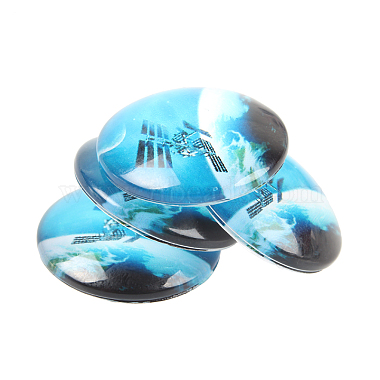 Starry Sky Printed Glass Half Round/Dome Cabochons(GGLA-N004-16mm-D)-4