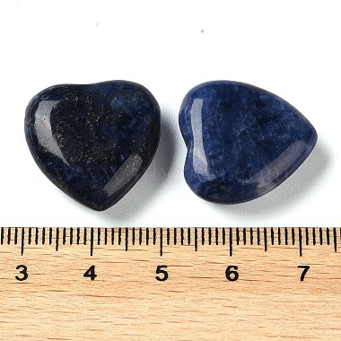 Natural Sodalite Heart Palm Stones(G-M416-09E)-3