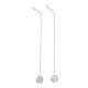 Crystal Rhinestone Half Round Dangle Stud Earrings(EJEW-A067-15P)-4