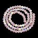 Imitez des brins de perles en verre givré bicône en cristal autrichien(GLAA-F029-TM4mm-A26)-3