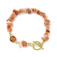 3 pcs 3 style naturel mélangé pierres précieuses puces bracelets de perles ensemble pour les femmes(BJEW-TA00366)-2