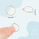 40Pcs 316L Surgical Stainless Steel Hoop Earring Findings(STAS-UN0053-41RG)-3