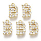 Brass Micro Pave Cubic Zirconia Charms(X-KK-T060-05-B-G-NF)-1