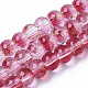Chapelets de perles en verre peinte par pulvérisation transparent(GLAA-N035-03A-B04)-1