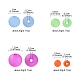 80G 4 Styles Transparent Acrylic Ball Beads(FACR-FS0001-02)-5