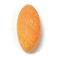 Imitation Food Opaque Resin Decoden Cabochons, Bread, Rice, 25.5x12.5x9mm(RESI-K026-03G)