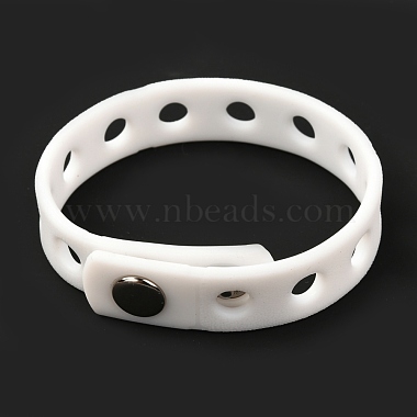 Unisex Silicone Cord Bracelets(BJEW-M204-01K)-2
