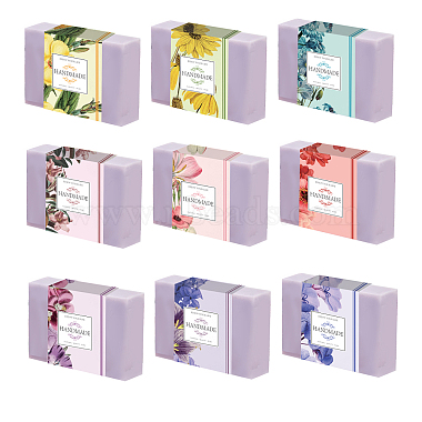 Pandahall elite 90piezas 9 colores etiqueta de papel de jabón hecho a mano(DIY-PH0005-70)-3