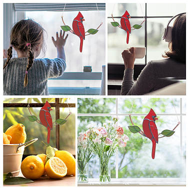 Iron Hummingbird Pendant Decorations(AJEW-WH0261-87)-5