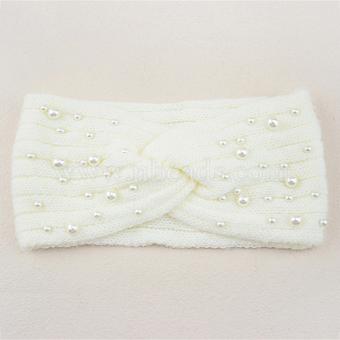 Floral White Polyester Headband