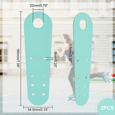 PVC Leather Flat Toe Guard Protector(FIND-WH0013-65D)-2