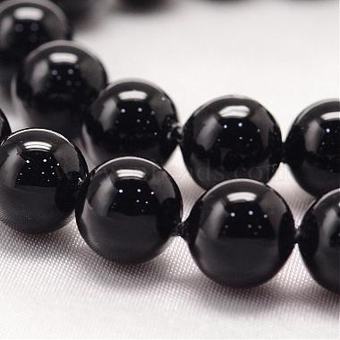 Baking Paint Shell Pearl Round Bead Strands(BSHE-L011-6mm-B010)-4