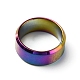 Titanium Steel Wide Band Finger Rings for Women Men(RJEW-WH0009-13A-M)-2