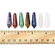 7Pcs 7 Styles Natural Mixed Gemstone Pointed Beads(G-FS0005-53)-6