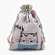 Polycotton(Polyester Cotton) Packing Pouches Drawstring Bags(X-ABAG-T006-A08)-2
