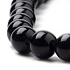 Brins de perles d'onyx noir naturel(G-S259-19-8mm)-3