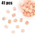 1 Strand Natural Rouge Jade Beads Strands, Cuboid, 7~12x8~9x8~9mm, Hole: 1.4mm, about 41pcs/strand, 14.88''(37.8cm)(G-YW0002-87)