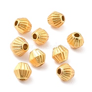 Rack Plating Alloy Beads, Cadmium Free & Lead Free, Long-Lasting Plated, Bicone, Matte Gold Color, 4x4mm, Hole: 1mm(PALLOY-Z013-21MG-RS)