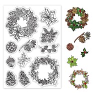 PVC Plastic Stamps, for DIY Scrapbooking, Photo Album Decorative, Cards Making, Stamp Sheets, Christmas Themed Pattern, 16x11x0.3cm(DIY-WH0167-56-1080)