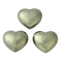 Natural Pyrite Palm Stones, Healing Stone for Reiki Balancing, 40x45x23.5~24mm(G-D067-02)