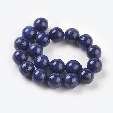 Chapelets de perles en lapis-lazuli naturel(G-G087-10mm)-2