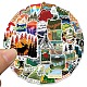 50Pcs Scenery Theme PVC Self Adhesive Cartoon Stickers(STIC-G001-02)-1